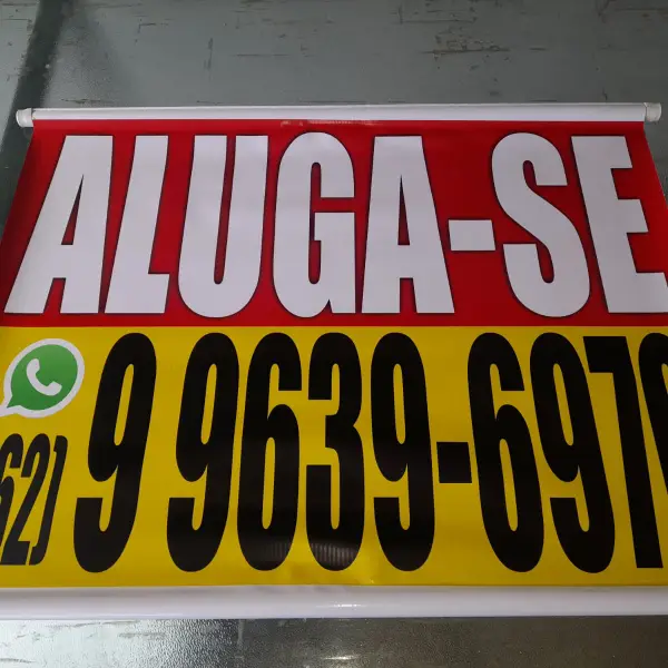 Banner de impressão digital em Goiânia da Flex Mídia CV