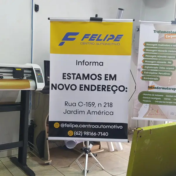 Banner para lojas em Goiânia da Flex Mídia CV