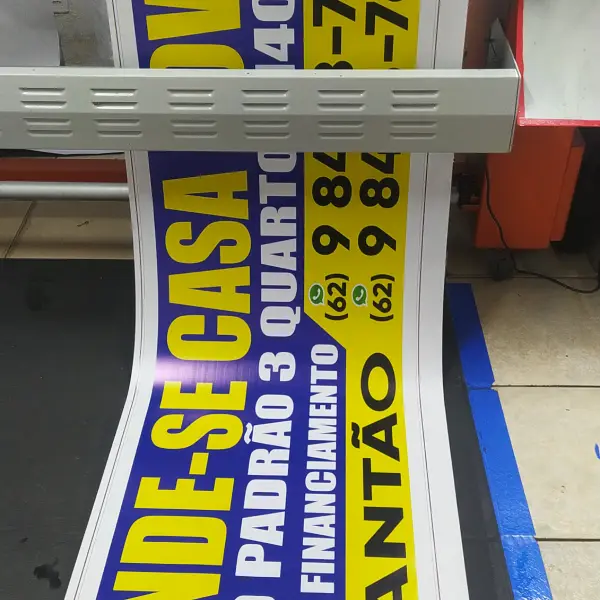 Banner personalizado em Goiânia da Flex Mídia CV