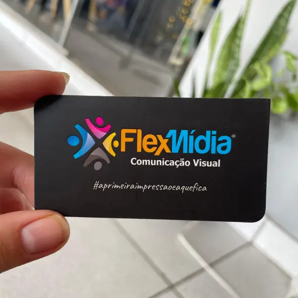 Cartões de visita personalizados em Goiânia da Flex Mídia CV