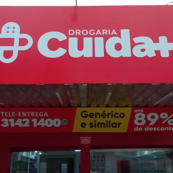 Fachadas comerciais em lona em Goiânia da Flex Mídia CV