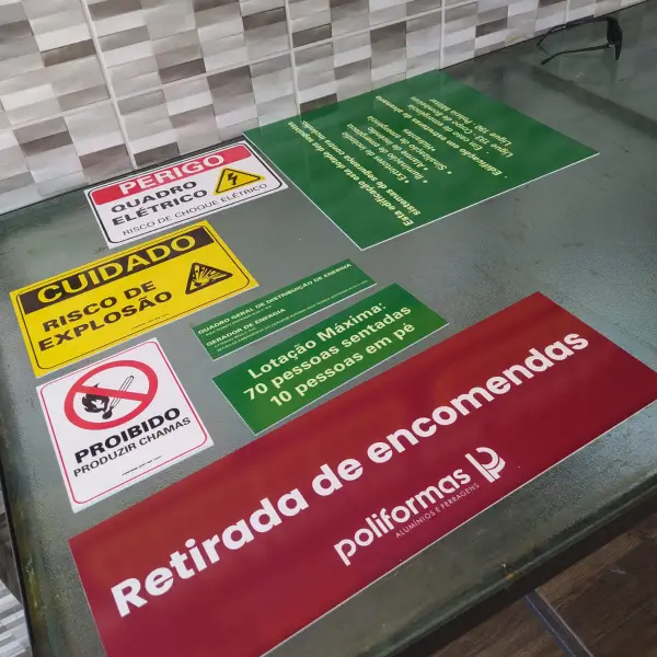 Placas de identificação para empresas em Goiânia da Flex Mídia CV