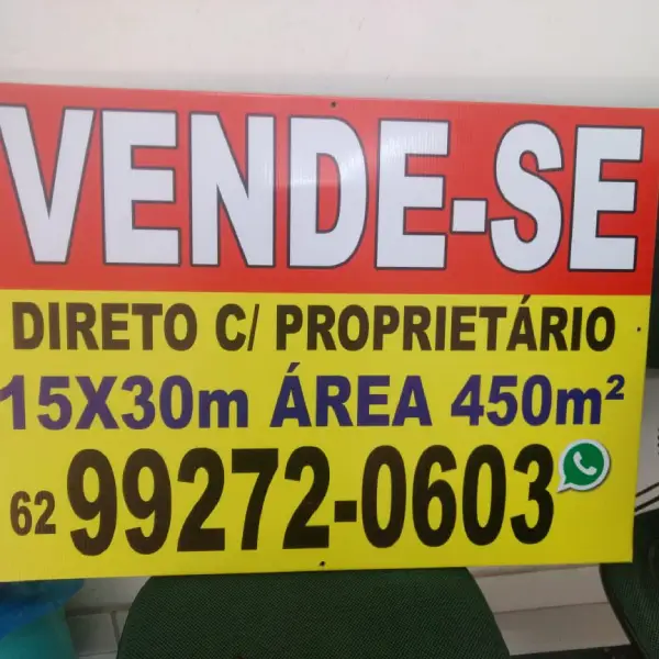 Placas de venda para imobiliária em Goiânia da Flex Mídia CV