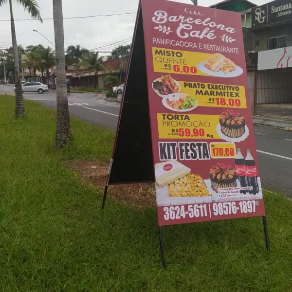 Placas informativas personalizadas em Goiânia da Flex Mídia CV