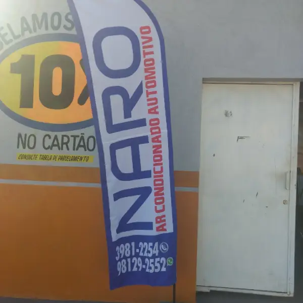 Flag Banner grande para loja em Goiânia da Flex Mídia CV